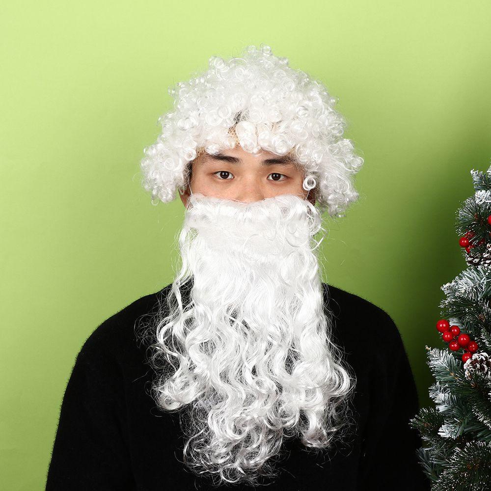 Suyo Santa Claus Jenggot Palsu Wig Pesta Jenggot Hot White