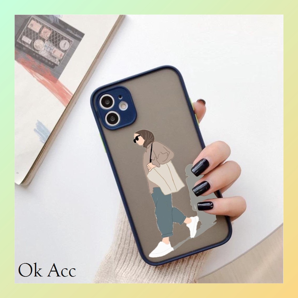 BARU Case custome Hijab AA07 for Iphone 6 6s 6+ 6s+ 7 8 7+ 8+ X Xr Xs Max 11 Pro Max 12 13 14 Pro Max