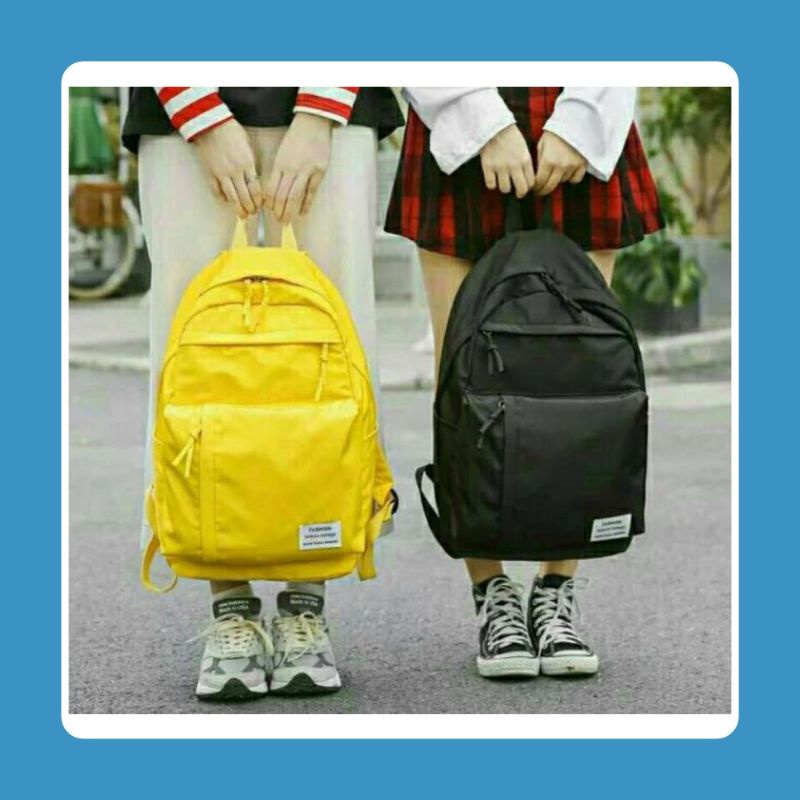 TAS RANSEL MIN TAO KOREA BACKPACK TAS SEKOLAH LAKI LAKI SD/SMP/SMA EMOEMO