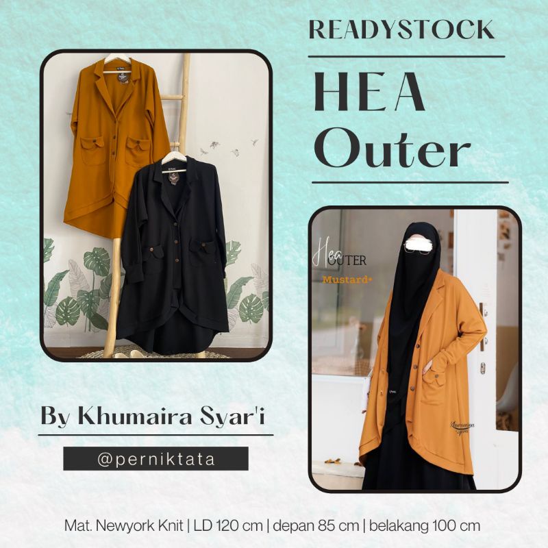 Outer HEA by Khumaira Syar'i - Blazer Newyork Knit Bestseller Superjumbo