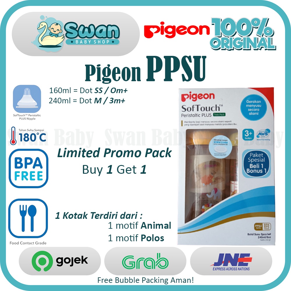 Pigeon Botol Susu PPSU / Feeding Bottle PPSU Pigeon
