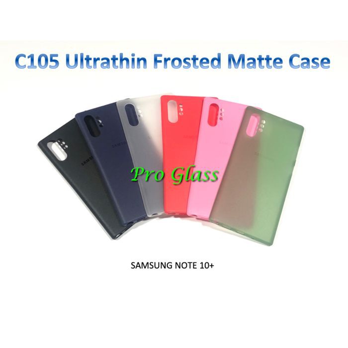 C105 Samsung Note 10 / Samsung Note 10 PLUS Frosted Matte Case Ultrathin Premium Softcase