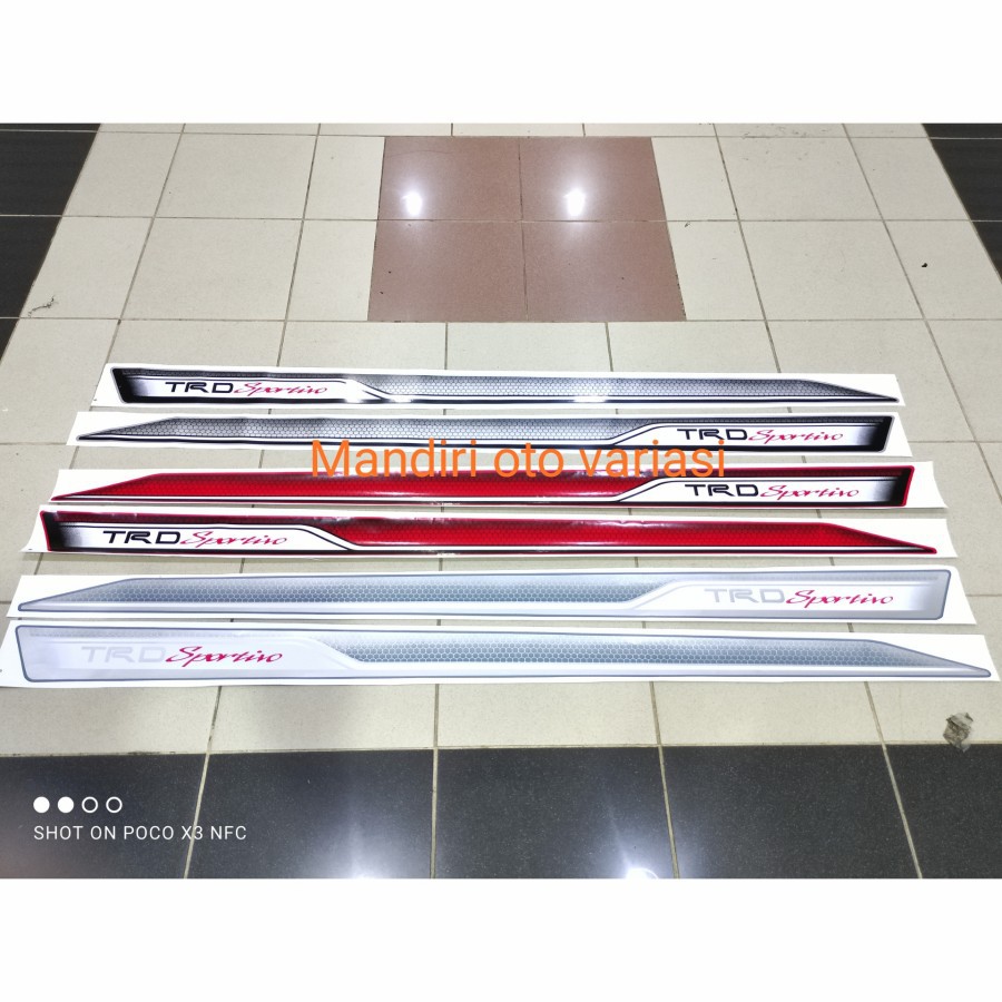 Stiker Rush Lama Old TRD SPORTIVO Sticker Body Samping Mobil