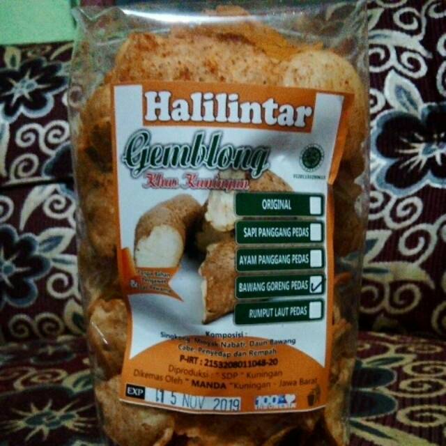 

Gemblong halilintar rasa pedas