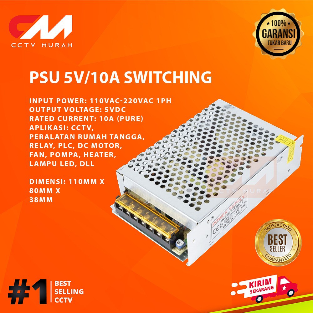 POWER SUPPLY 5V/10A || Type S-50-5 ||POWER SUPPLY SWITCHING