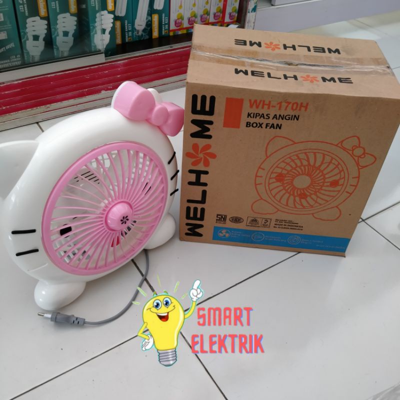 Kipas Karakter Wellhome Hello Kitty/ Kipas Angin Karakter Welhome WH-170H