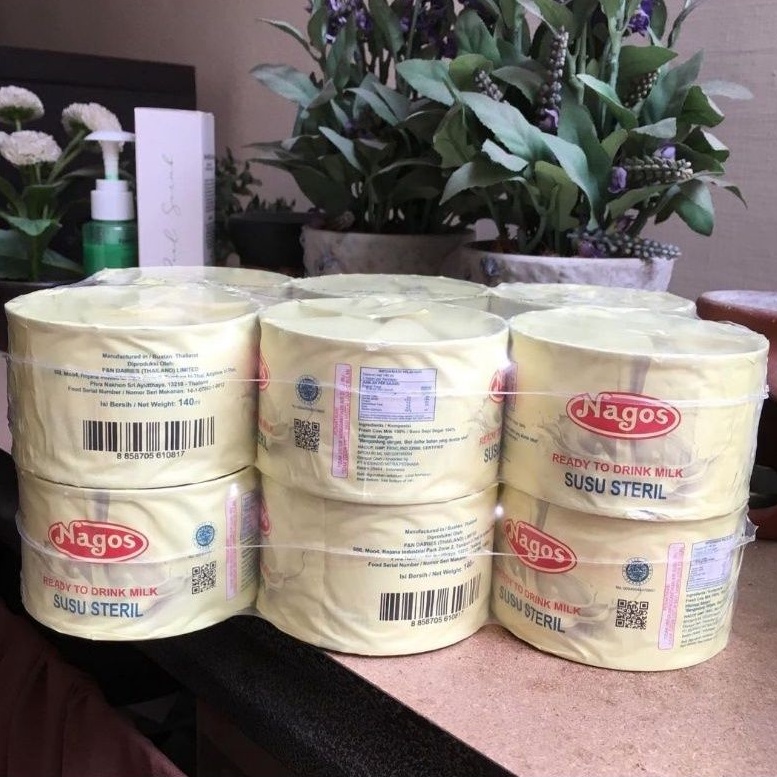 

NAGOS SUSU STERIL 140ML x 12pcs / SEGAR MADE IN THAILAND / HALAL / IMPORT