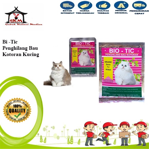 BIO-TIC / BIOTIC 30 gr  Penghilang bau kotoran kucing