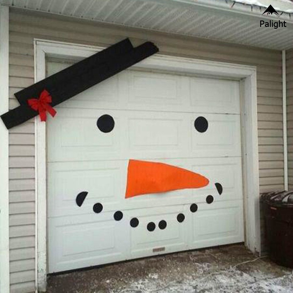 Stiker Pintu Garasi Desain Snowman Natal Dengan Pita Untuk Dekorasi Outdoor | Shopee Indonesia