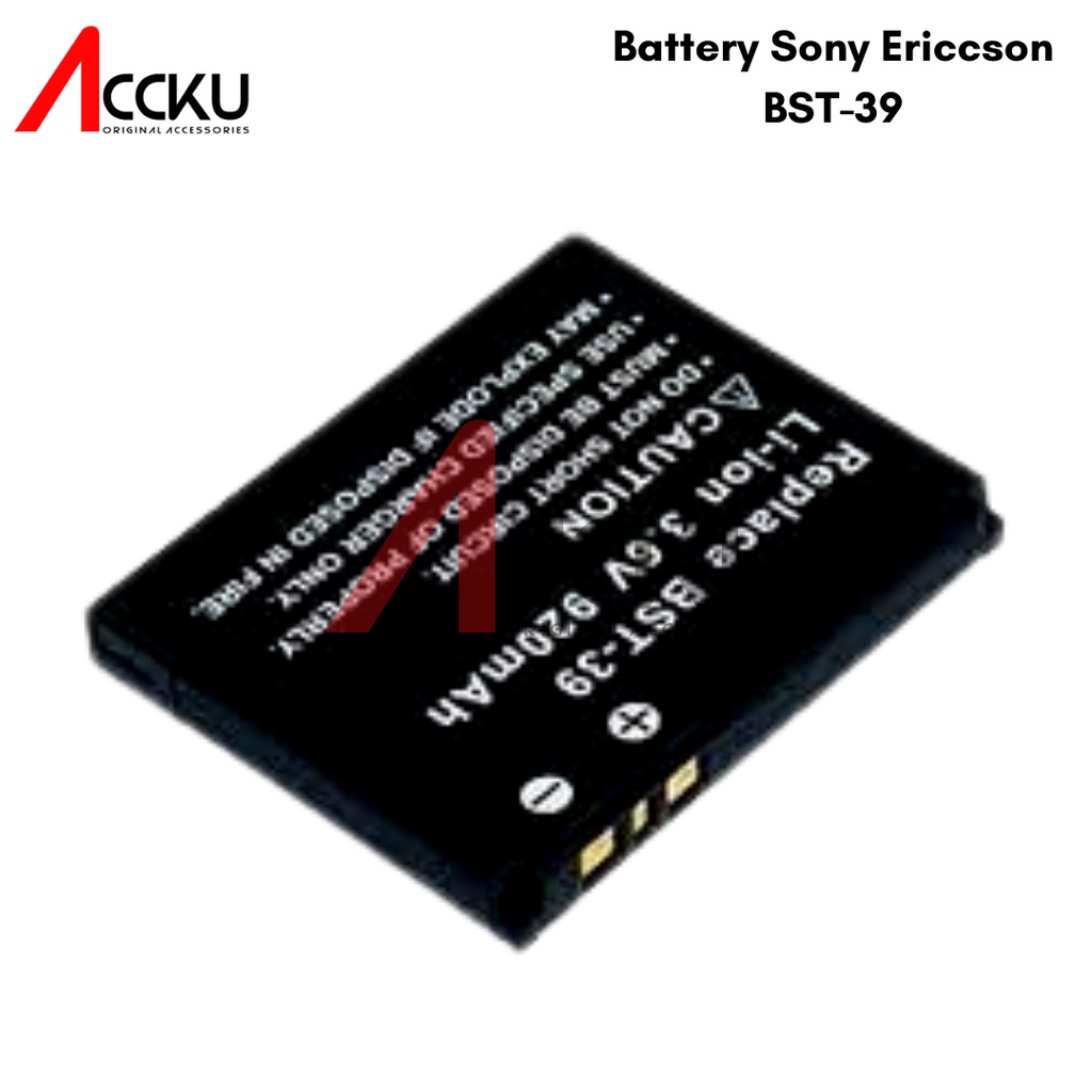 BATTERY SONY BATTERY / BATERAI SONY ERICSSON BST39 / BST-39 / W910i / K850 / K770 ORI 99 HIGH QUALITY