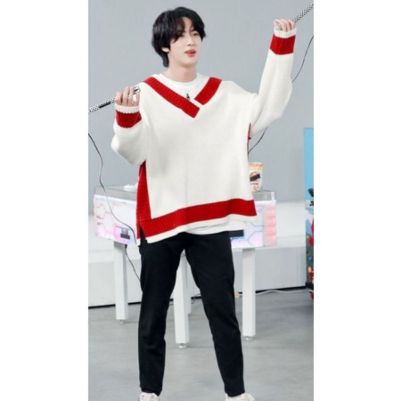 SWEATER RAJUT PREMIUM BTS/JIN MAIN BOOTH L OVERSIZE STORE09