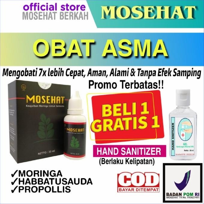 ORIGINAL Herbal Mosehat Obat Asma|Radang paru|Batuk kering|Mengi|BPOM Ampuh Asli