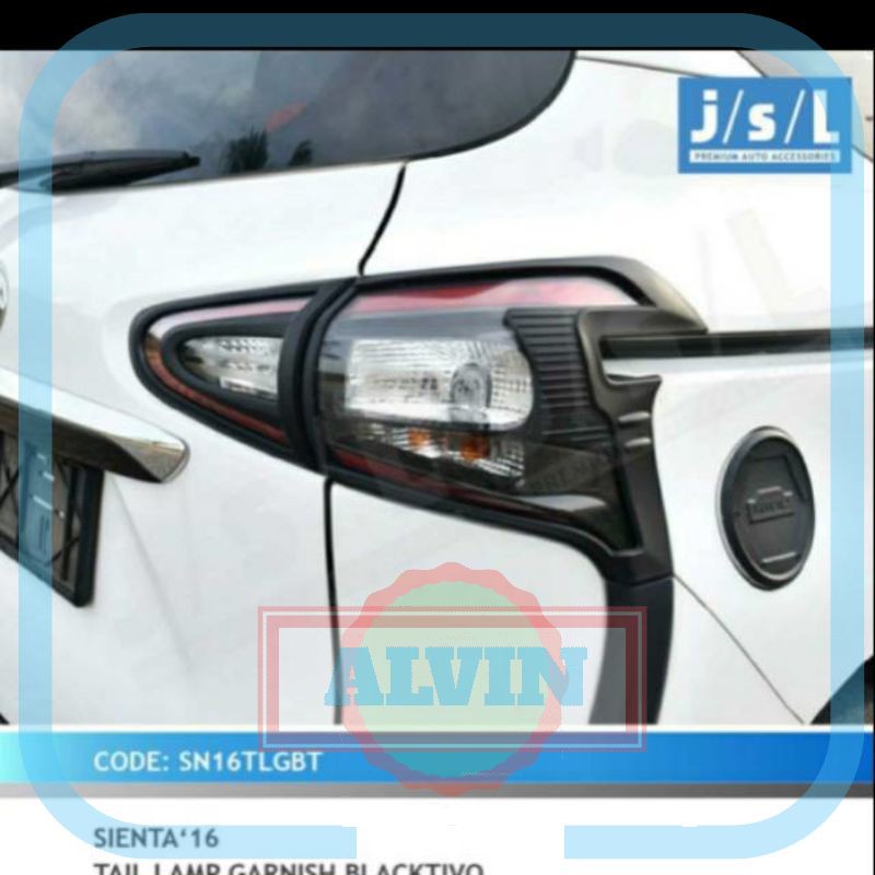 Garnish Lampu Belakang Sienta/ Tail Lamp Garnish Blacktivo JSL AV