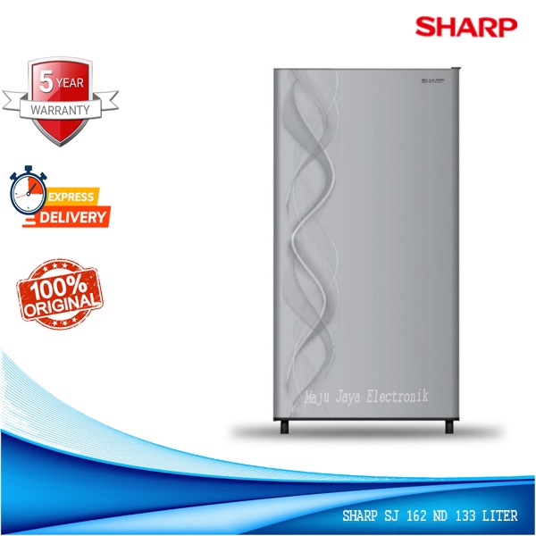 Kulkas 1 Pintu Sharp  SJ N162 D 133L Low watt Garansi Resmi 5 TH Defrost