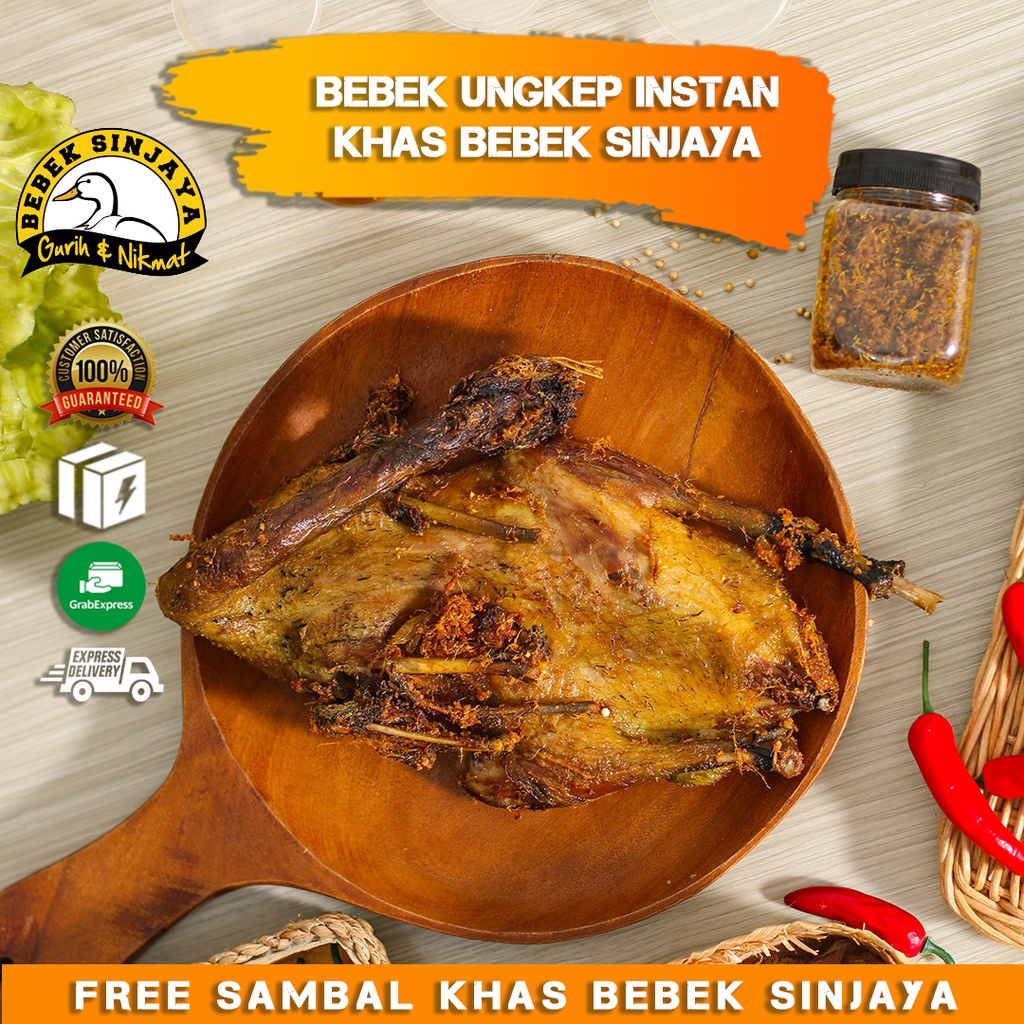 

Bebek Sinjaya - BEBEK UNGKEP MEDIUM / BUMBU KHAS BEBEK SINJAYA FREE SAMBAL/GOSEND/GRABEXPRESS/COD/BEBEK PRESTO/BEBEK SIAP SANTAP/MAKANAN INSTANT/MAKANAN SIAP SAJI/