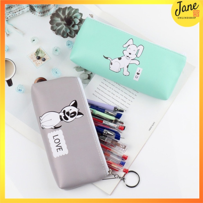 

Tempat Pensil - Tempat Kosmetik Cute Dog Kulit PU JCTP0028