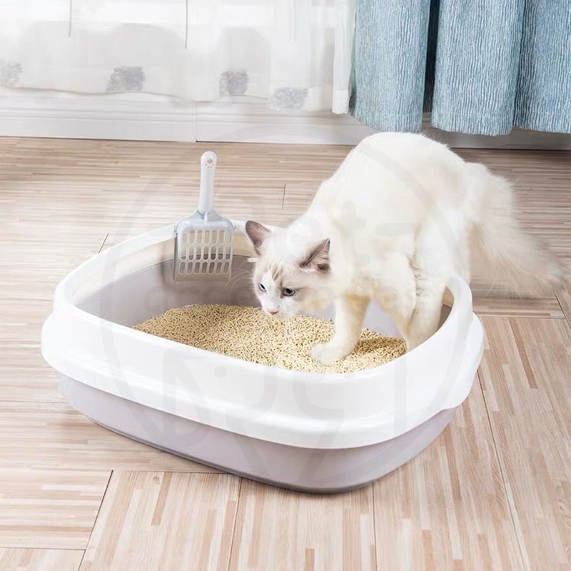 Baskom Bak Pasir Pup Kucing / Cat Litter Box / Tempat Kotoran Hewan