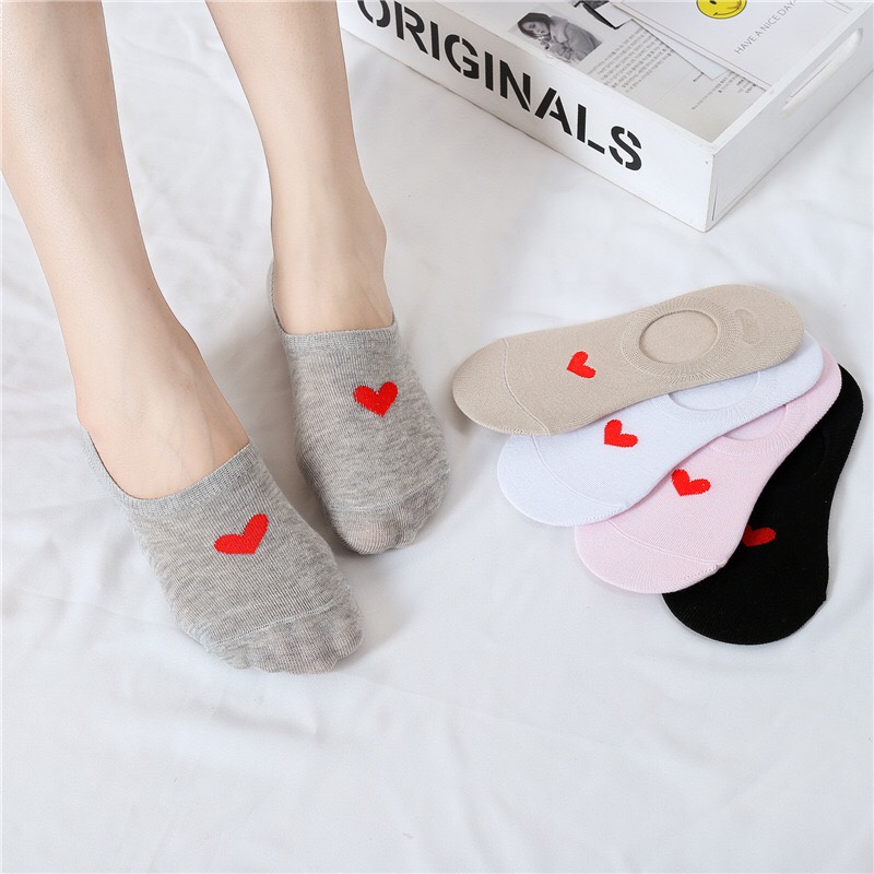 kaos kaki Wanita Tidak Terlihat Kaos Kaki Multicolor (Warna &amp; Model Random) D1219