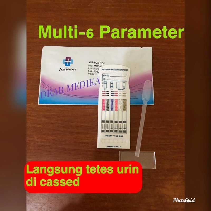 tes narkoba- 6 parameter / drug tes multi6 answer isi 2 tes