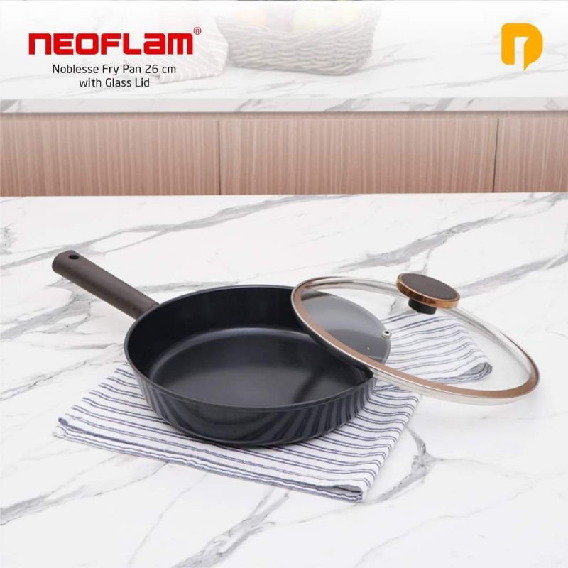 Neoflam Noblesse Fry Pan 26cm with Glass Lid