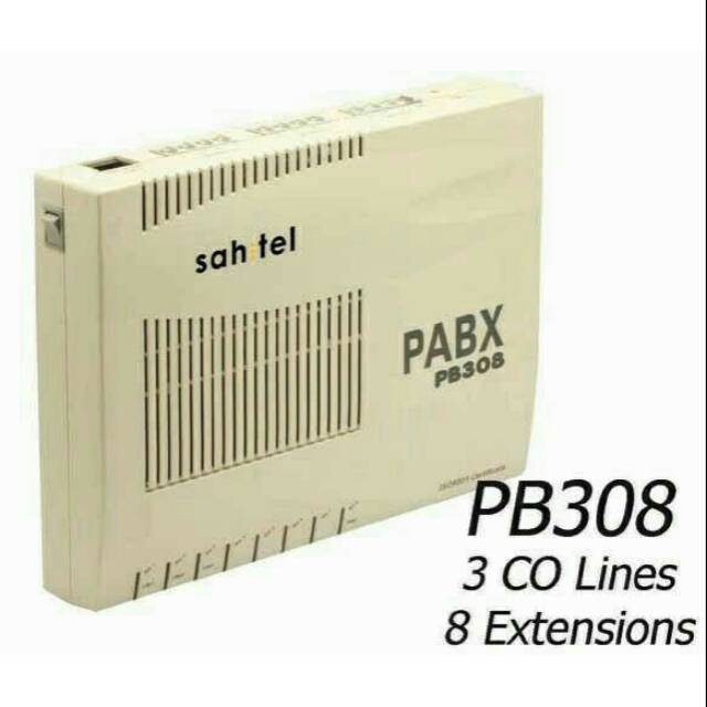 SAHITEL PB308 (3 LINE - 8 EXT) + 5 UNIT SAHITEL S75 TELEPON (PAKET)