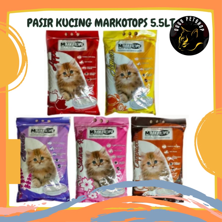 Pasir Gumpal dan Wangi MARKOTOPS Kemasan 5.5 lt MARKOTOP