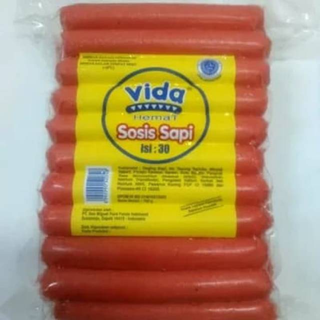 Vida ~ Hemat Sosis Sapi 30pcs