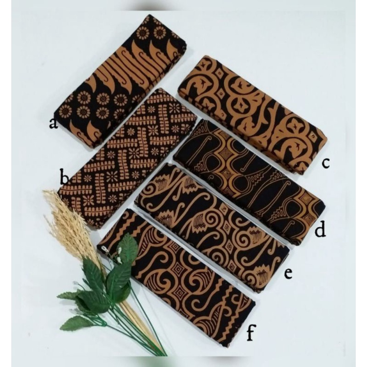 KAIN BATIK CAP KATUN PRIMIS WARNA COKLAT HITAM