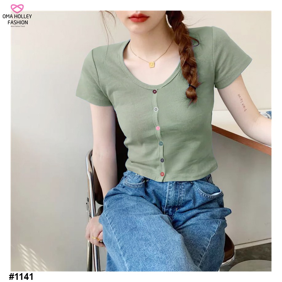 (COD) OH Fashion Kaia Crop Tee #1141