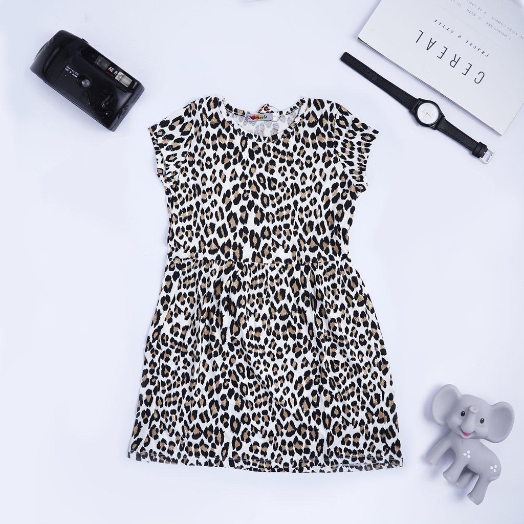 Leopard Lovers / Totool Lovers - Dress Kaos Anak Chameelo Motif Leopard Macan