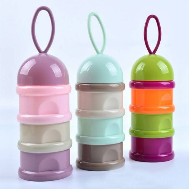 BPA FREE CONTAINER SUSU 4 SUSUN CONTAINER SUSU NINIO BUBUK TRAVEL /MILK POWDER  TEMPAT SUSU