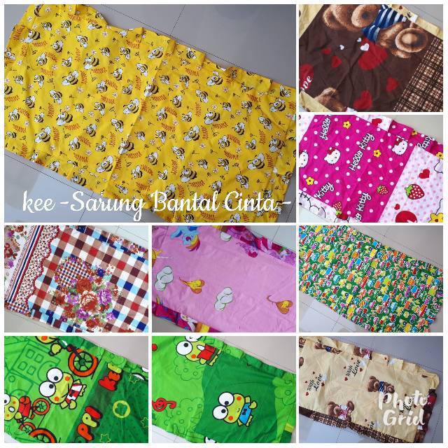 Sarung bantal cinta termurah motif random