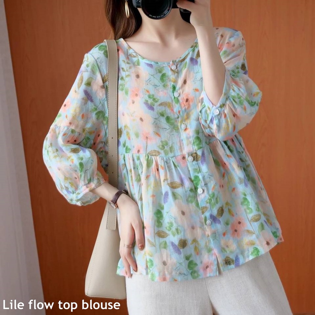 Lile flow top blouse - Thejanclothes