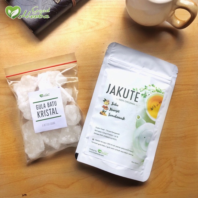 

Jahe Kunyit Temulawak + Gula Batu - JAKUTE isi 15 - kemasan celup praktis siap minum