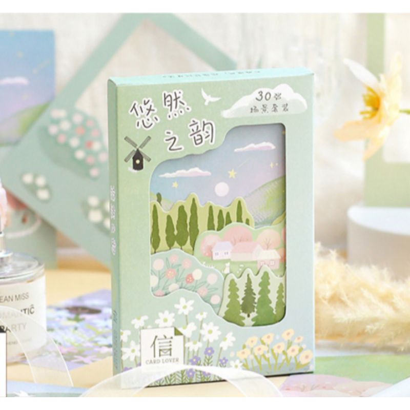 

Kartupos kartu pos countryside postcard post card set kartupos hiasan dinding wall decor