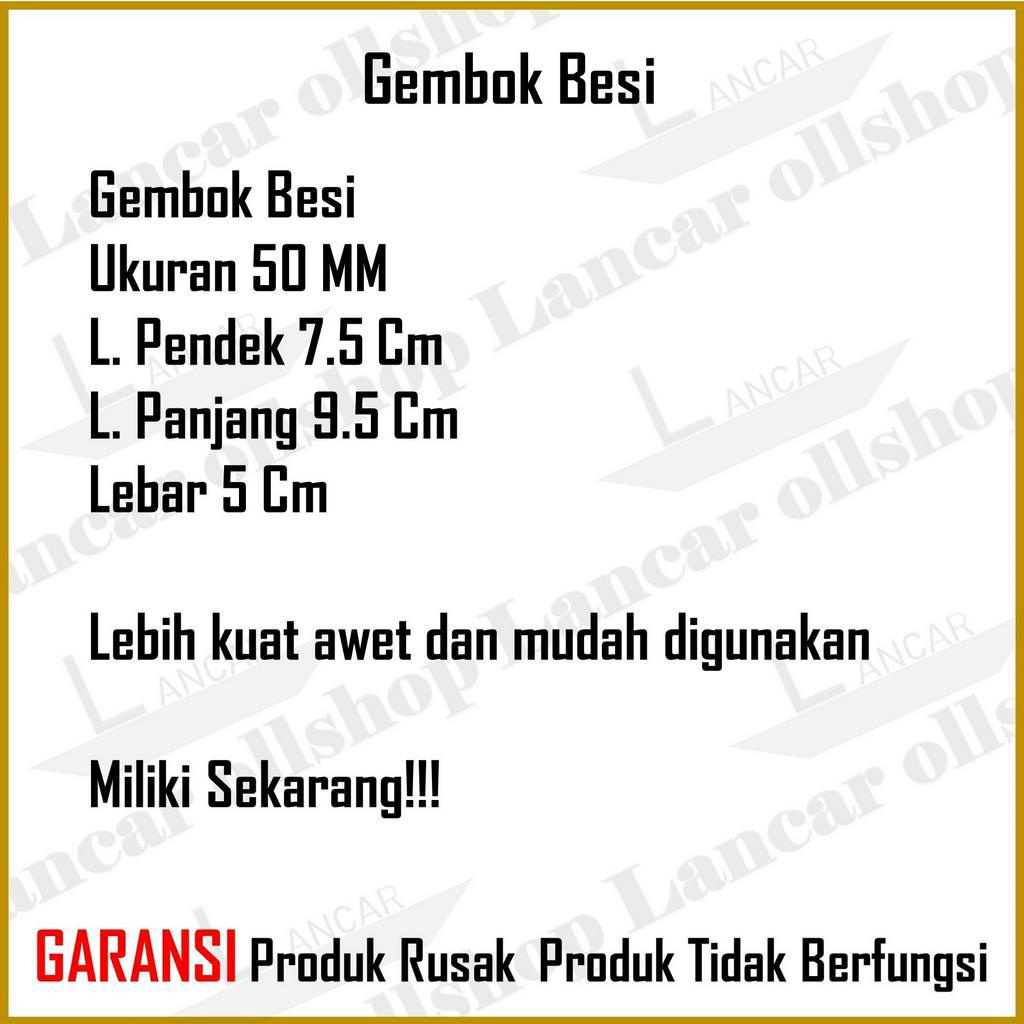 Gembok leher panjang pendek 50mm / Gembok pagar rumah / pengaman pagar rumah / gembok anti maling