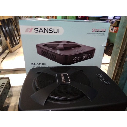 Subwofer kolong jok aktif sansui power mobil audio mobil