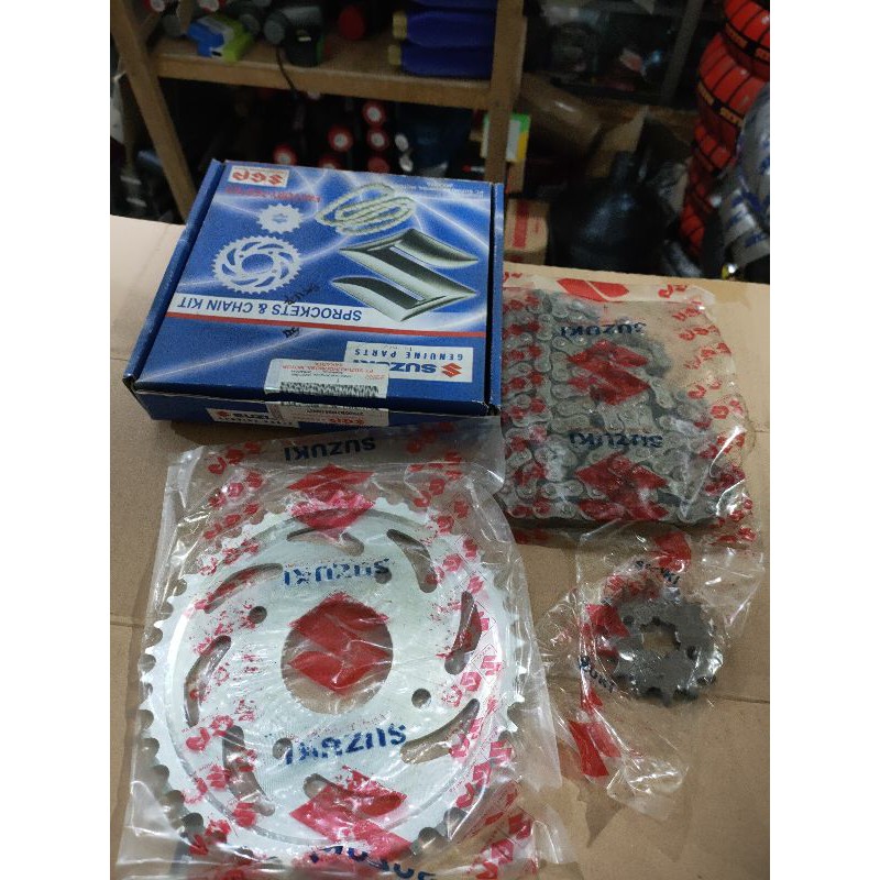 gear set suzuki satria fu new 150 facelift 2014 up original sgp