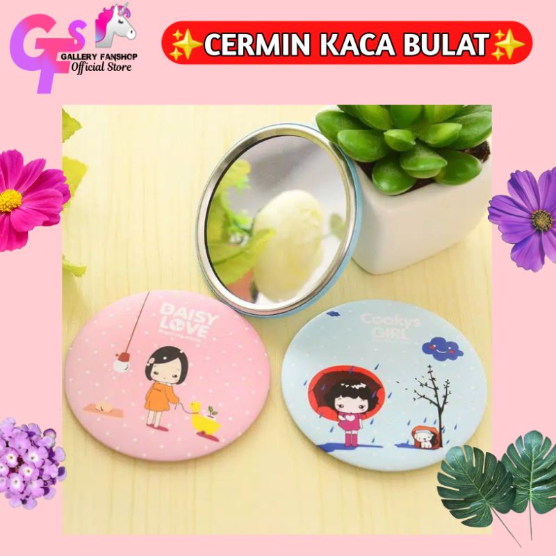 CERMIN MINI BULAT // KACA BULAT MINI // CERMIN BULAT MINI