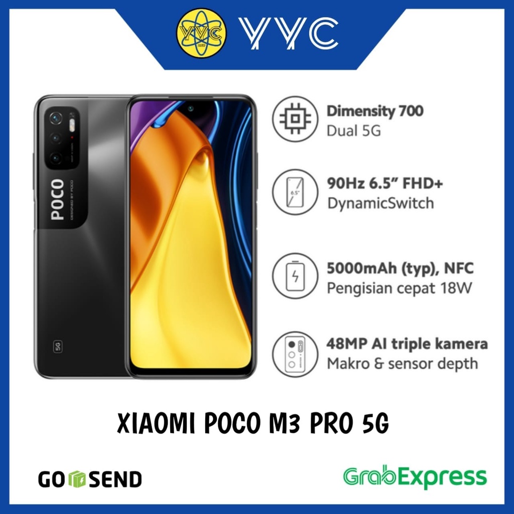 HP Xiaomi Poco M3 PRO 5G 4/64GB & 6/128GB - Garansi Resmi