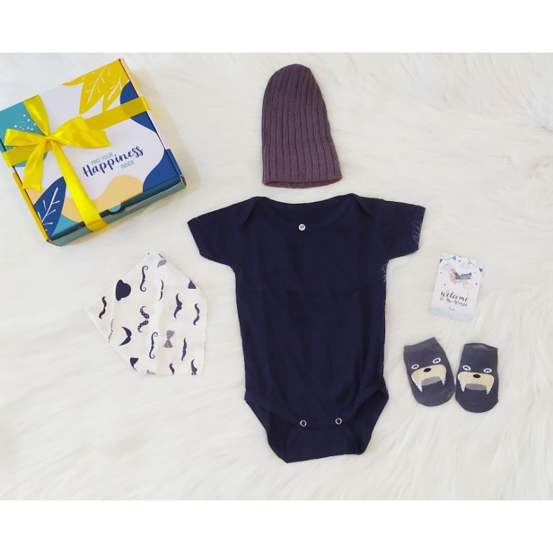 Hampers bayi|Kado bayi|Baby gift|Parcel kelahiran jumper NAVY boy