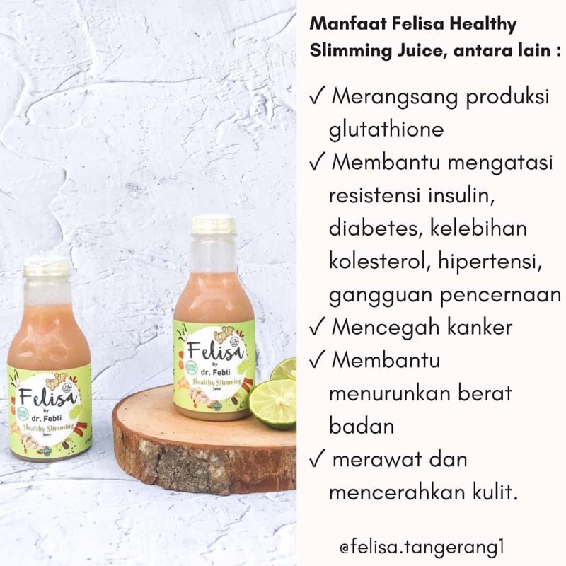 FELISA HEALTHY SLIMMING JUICE BY DOKTER FEBTI