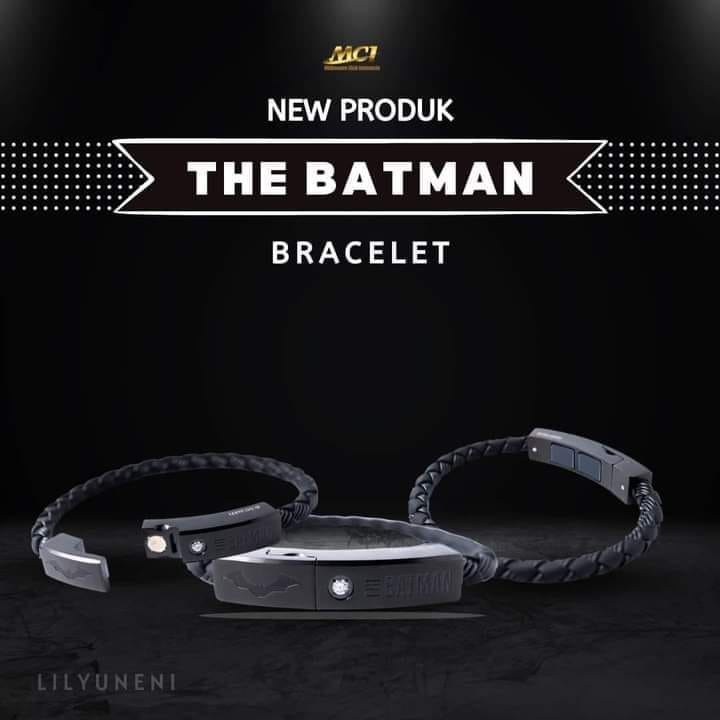 Produk Promo Gelang MCI Original 100% The Batman Bracelet Ori Gelang Kesehatan MCI Original Terbaru 