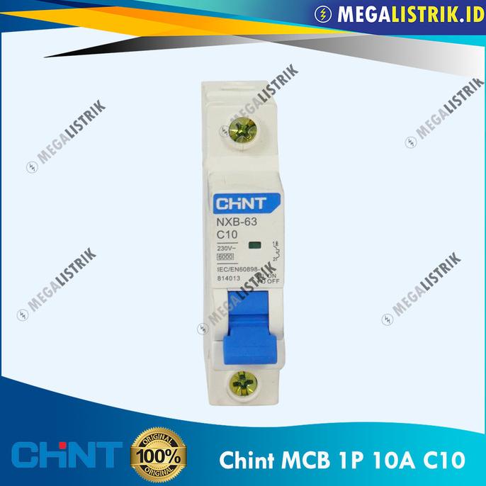 +++++] Chint MCB 1P / Phase 10 Ampere / 10A / 10 A 6kA SNI NXB-63 C10