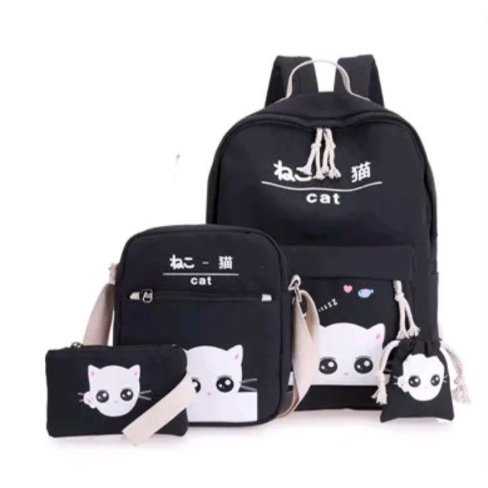 Backpack kucing / backpack 4in1 kucing / ransel anak / tas sekolah / tas murah / ransel murah