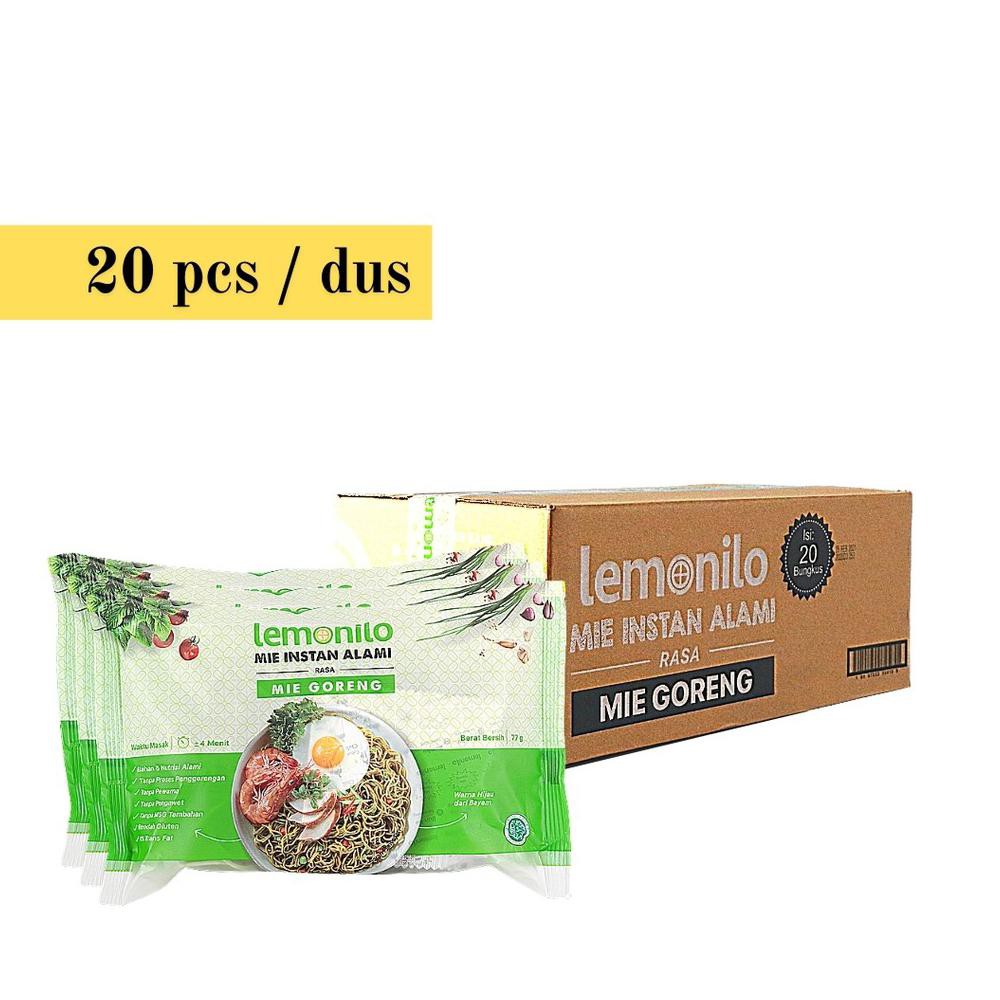 

{BISA COD} Lemonilo Mie Goreng Box Isi 20 Pcs - Bebas MSG - Tanpa Pengawet KOMPLIT [Kode 1|Kode