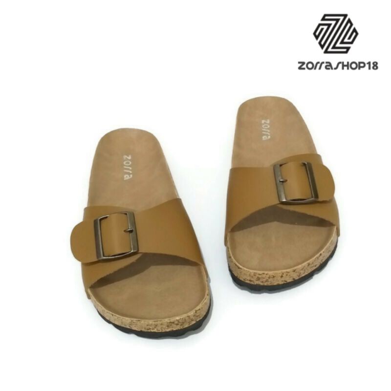Zorra Kimmi sandal wanita selop briken gesper satu-3
