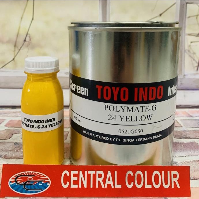 

(BISA COD) Tinta Toyo Polymate-G 24 Yellow / Kuning Tinta Sablon Plastik - 500GR TERUJI Kode 549