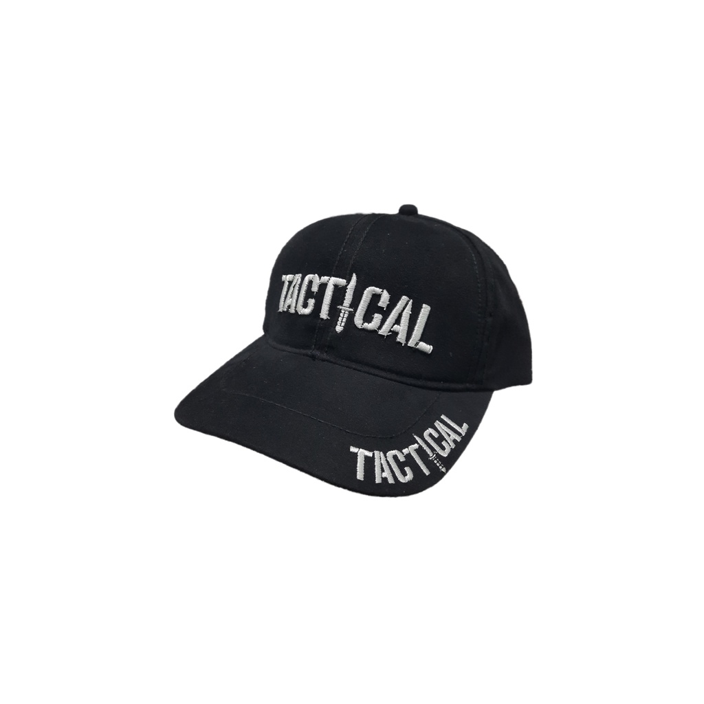 Topi Bordir Tactical, Sniper, Skull, Glock Kanvas Hitam