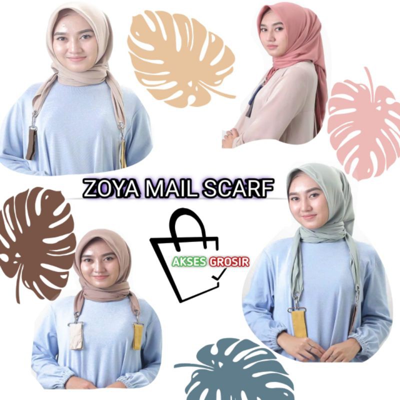 Zoya mail scarf zoya hijab segi empat kerudung segi empat hijab segi empat kerudung